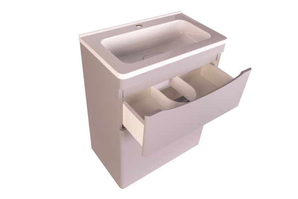 Тумба под раковину напольная Style Line Бергамо СС-00002309 серый