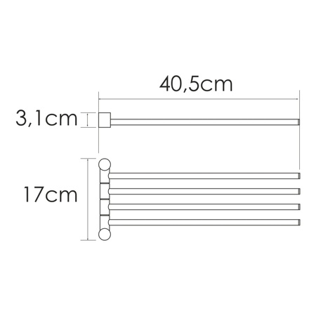 Полотенцедержатель WasserKRAFT K-1034N