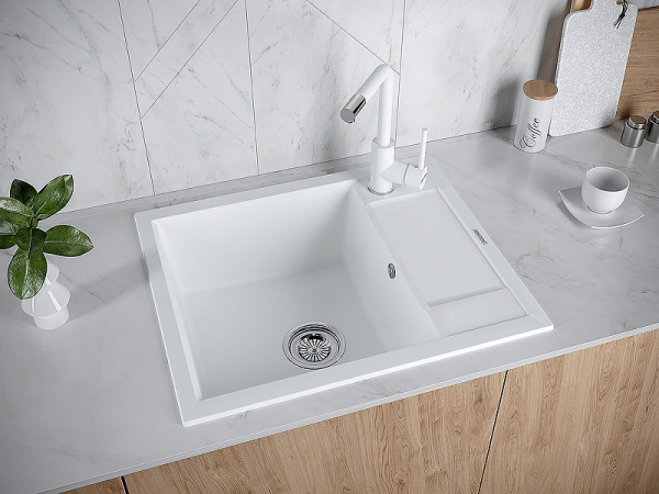 Кухонная мойка Paulmark  Flugen PM216050-WH белый