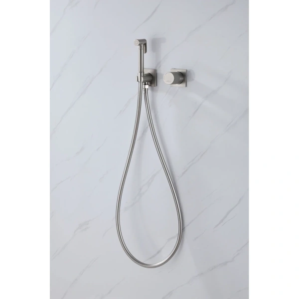 Смеситель ABBER Rund AF8725SP с гигиеническим душем, сатин