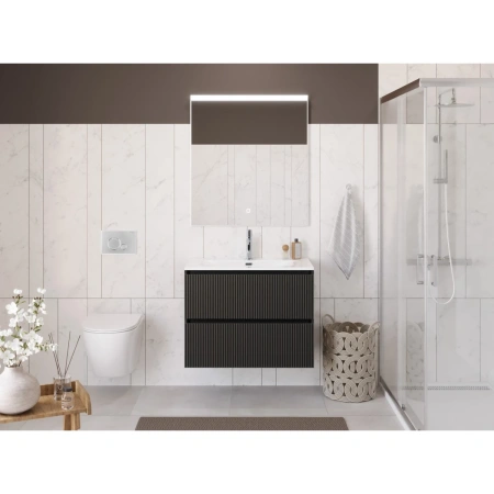 Тумба под раковину 90 BelBagno Uno UNO-900-2C-SO-GSO темно-серый матовый, без раковины