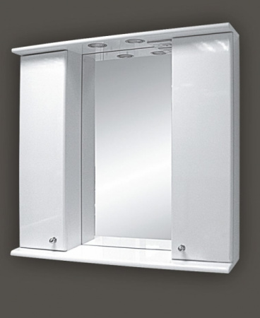 Зеркало шкаф Misty Астра 80 белый