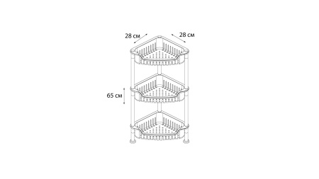 Этажерка угловая Grampus GR-7293