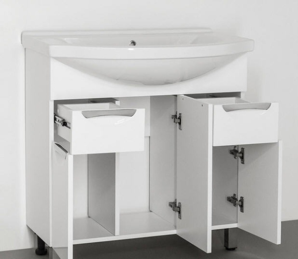 Тумба под раковину напольная Style Line Жасмин 80 ЛС-00000038 белый