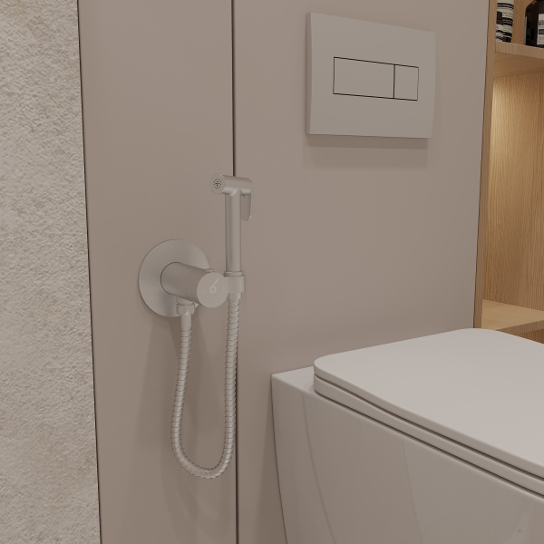 Гигиенический душ с термостатическим смесителем Oliveeka OL-829909-CR, хром