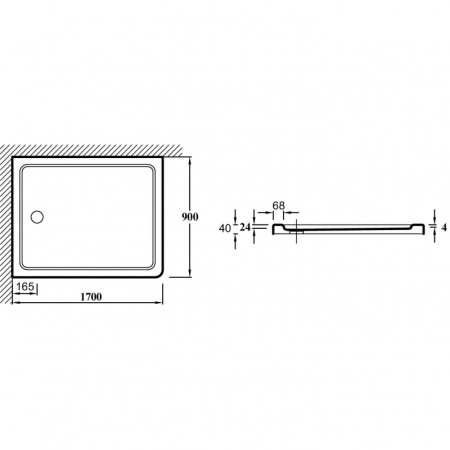 Поддон Jacob Delafon Flight E62483-00