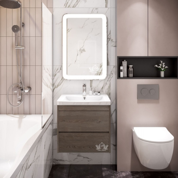 Зеркало с подсветкой Art&Max LATINA AM-Lat-550-800-DS-F