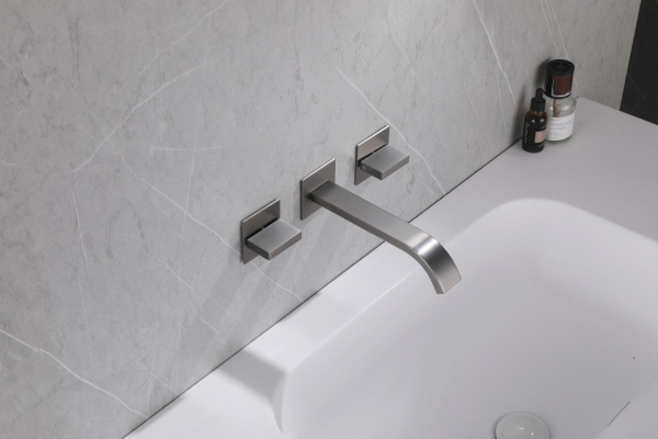 Смеситель ABBER Wasserfall AF8612NG для раковины скрытого монтажа, никель Смеситель ABBER Wasserfall AF8612NG для раковины скрытого монтажа, никель