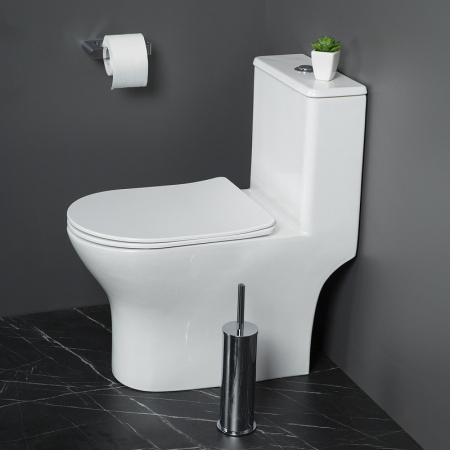 Унитаз напольный BelBagno Lounge BB8618CPR-MN/SC
