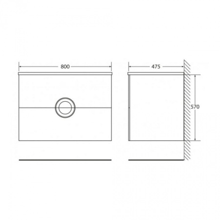 Раковина Belbagno Onda TRB-800-LVB