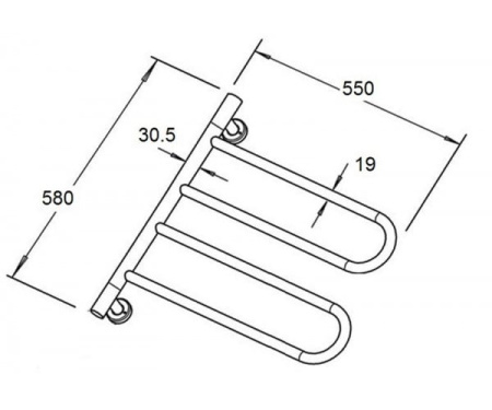 Полотенцесушитель Zorg AZR HT-07 BR