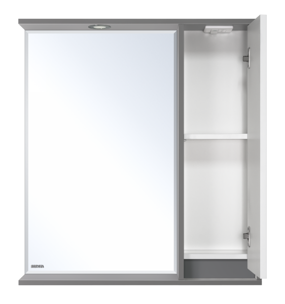 Зеркальный шкаф (73х80) Brevita Balaton 75 правый  BAL-04075-01-01П