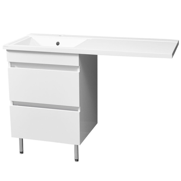 Раковина над стиральной машиной (120х48) Stella Polar Мадлен 120, SP-00000026 левая