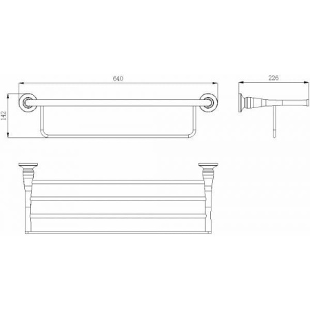 Полка для полотенец Rush Corsica CO42543