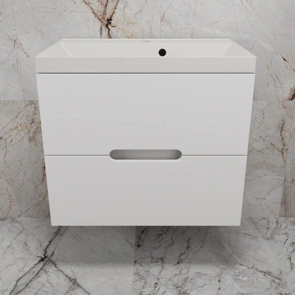 Тумба подвесная без раковины 70 см Style Line Матис ЛС-00002445 белый матовый