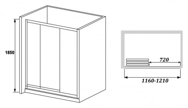 Душевая дверь RGW CL-11 04091125-11
