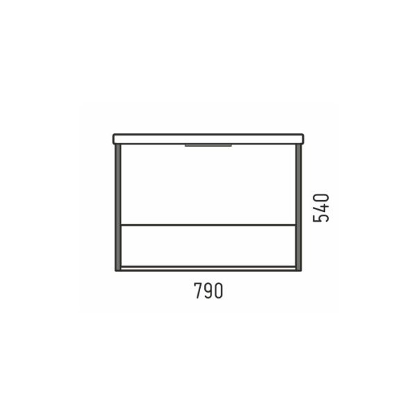 Тумба под раковину Corozo Фрейм 80 V Z1 SD-00000998