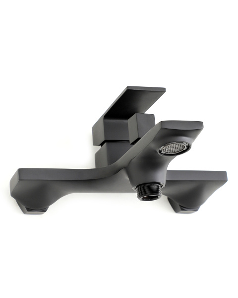 Душевая система смеситель с изливом Orange Lutz M04-932b черный