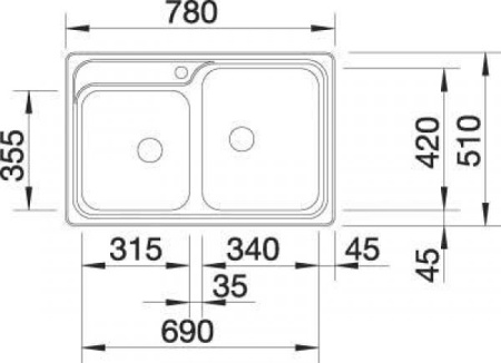 Кухонная мойка Blanco Classic 8-IF 514641