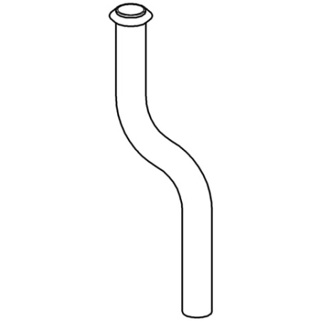 Сливная трубка для писсуара 200 мм, диам.18 мм,изгиб 40мм Grohe 37039 000 (37039000)