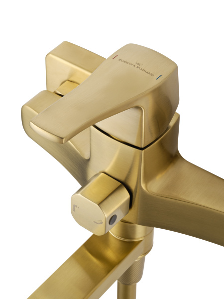 Смеситель для ванны WONZON & WOGHAND FLEX, брашированное золото WW-639906-BG