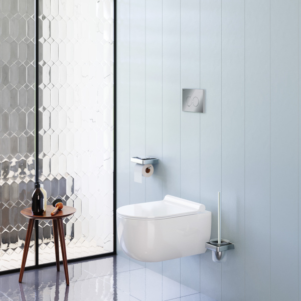 Подвесной унитаз безободковый с сиденьем микролифт Damixa Scandinavian Pure DX36C1701SC