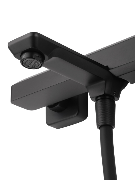 Смеситель для ванны с душем WONZON & WOGHAND DIAMOND, черный матовый WW-88639011-MB