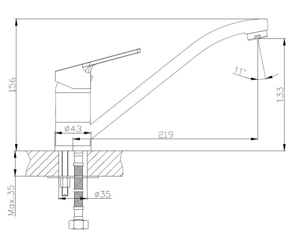 Смеситель для кухни ESKO SAINT-PETERSBURG SPb 05