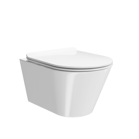 Унитаз подвесной безободковый Kerama Marazzi Plaza Modern PLMR.wc.02 (без сиденья)