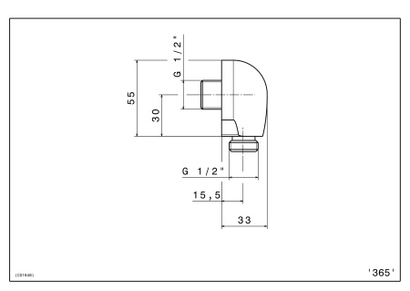Подключение для шланга Kerama Marazzi Muse 365KM.21.018