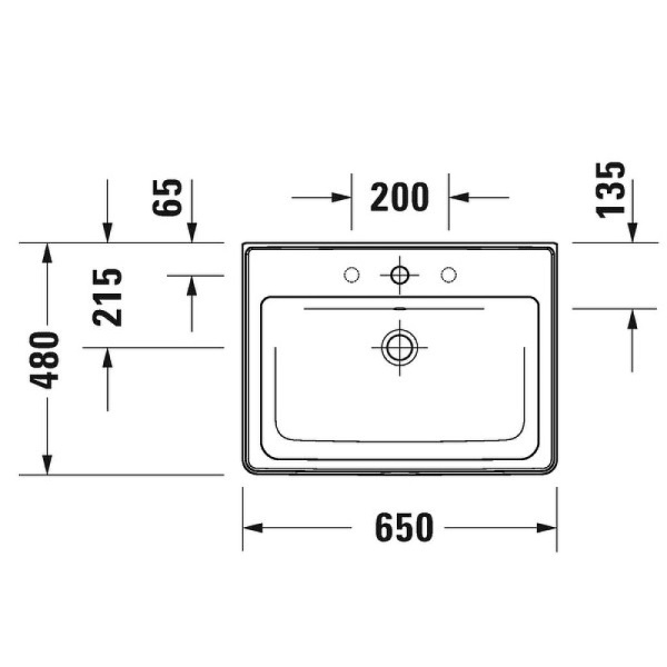 Раковина Duravit D-Neo 65 2367650000