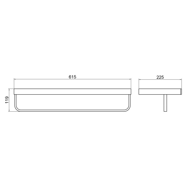 Полка для полотенец Timo Petruma 15258/17