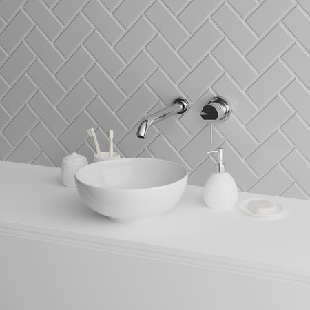 Раковина накладная (32х35) Grossman  GR-3021, белый