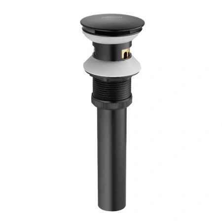 Донный клапан для раковины Arrow AG5807MB, с переливом, цвет черный матовый