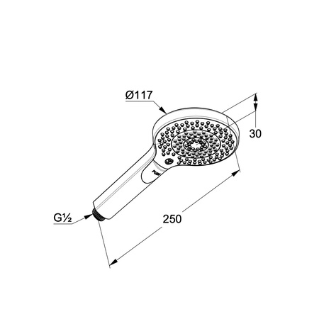 Ручная лейка Kludi Dive 6983039-00