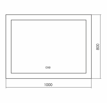 Зеркало (100х80) Silver Mirrors Norma neo LED-00002494