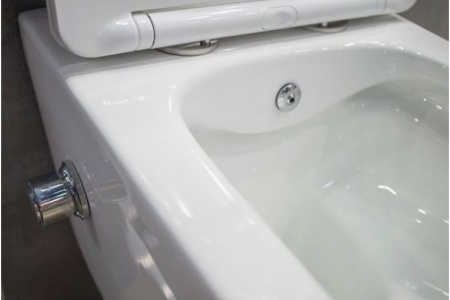 Унитаз подвесной безободковый с функцией биде Art&Max Zoe AM9322C1CHR (без сиденья)