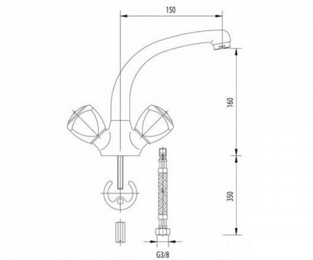 Смеситель для кухни Mofem Karina 140-0129-05