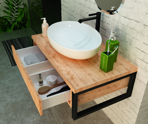 Тумба под раковину 1Marka  Grunge Loft 80П У85842