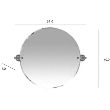 Зеркало Tiffany World TWHA023oro