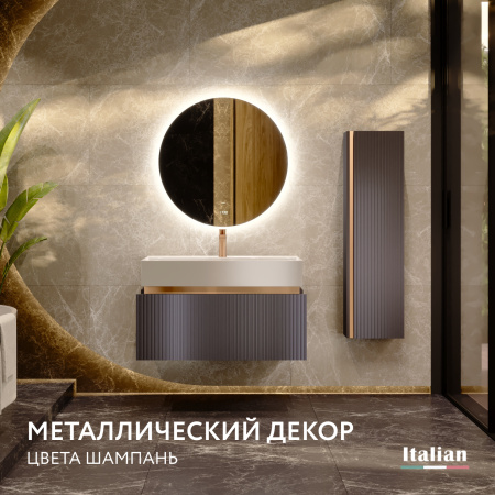 Тумба без раковины 90 см Jorno Filoro Fil.01.90/P/A/JR черный