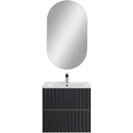 База под раковину Art&Max Еlegant AM-ELEGANT-600-2C-SO-GM-LED Серый матовый