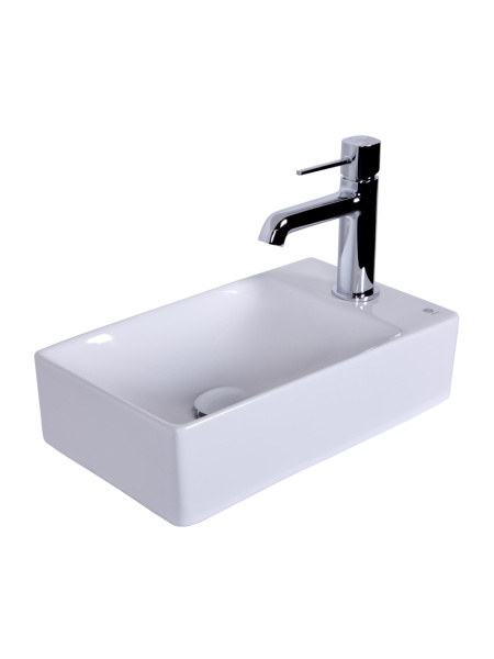 Раковина подвесная (37,5х21,5) Orange  B05-375LW белый глянец