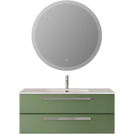 Тумба под раковину Cezares ECO-CER-N-1200-2C-SO-PS-P Фисташковый софт без ручек