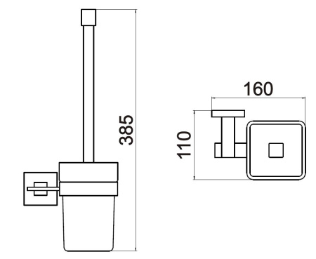 Настенный ершик Savol 65а S-06594A