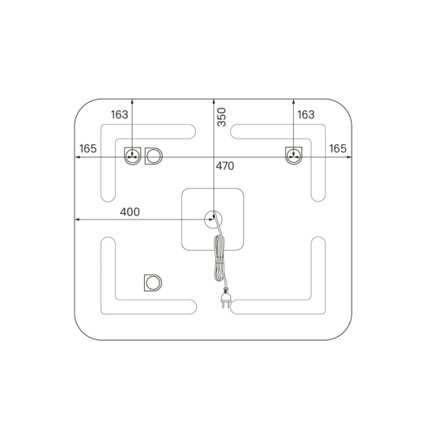 Зеркало с подсветкой IDDIS Edifice 80 (ЗЛП107)