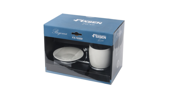 Мыльница+подстаканник FIXSEN Bogema FX-78506+08