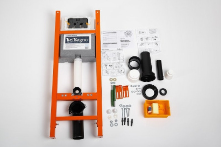 Комплект унитаза с инсталляцией BelBagno BB066CHR/BB870SC/BB004-40 EXPERT/BB014-SR-BIANCO
