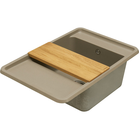 Кухонная мойка Aquaton Беллис 78 1A725032BS250 серый шелк