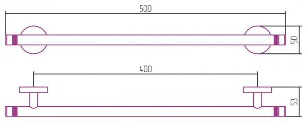 Держатель полотенец Сунержа Каньон одинарный (L 500) 00-3001-0500 Держатель полотенец Сунержа Каньон одинарный (L 500) 00-3001-0500